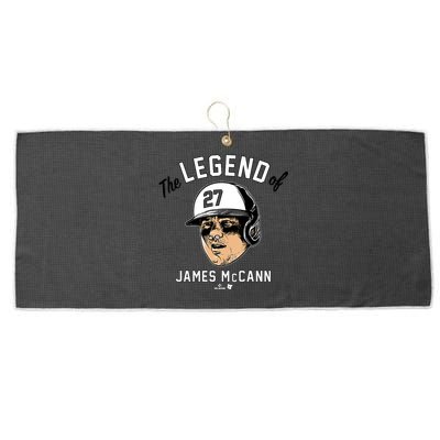 The Legend Of James Mccann Baltimore Baseball Large Microfiber Waffle Golf Towel