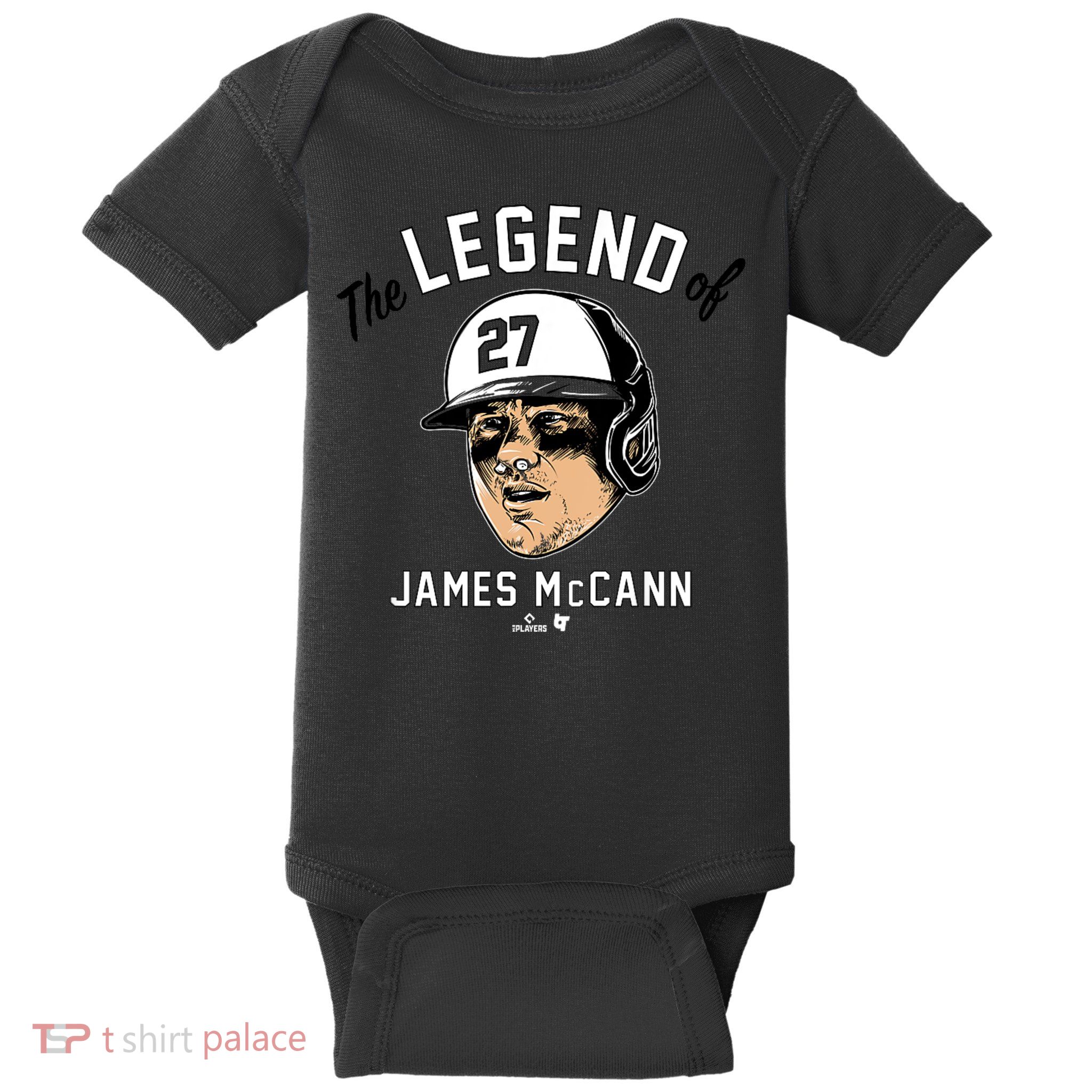 The Legend Of James Mccann Baltimore Baseball Baby Bodysuit