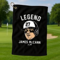 The Legend Of James Mccann Baltimore Baseball Golf Towel