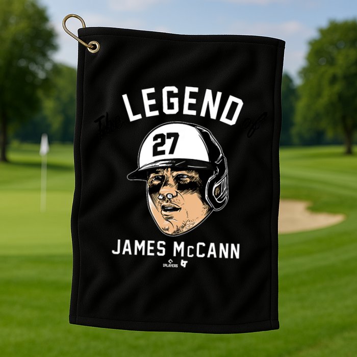 The Legend Of James Mccann Baltimore Baseball Golf Towel