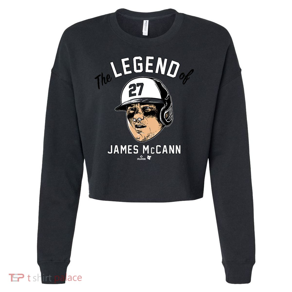 The Legend Of James Mccann Baltimore Baseball Cropped Pullover Crew
