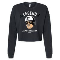 The Legend Of James Mccann Baltimore Baseball Cropped Pullover Crew