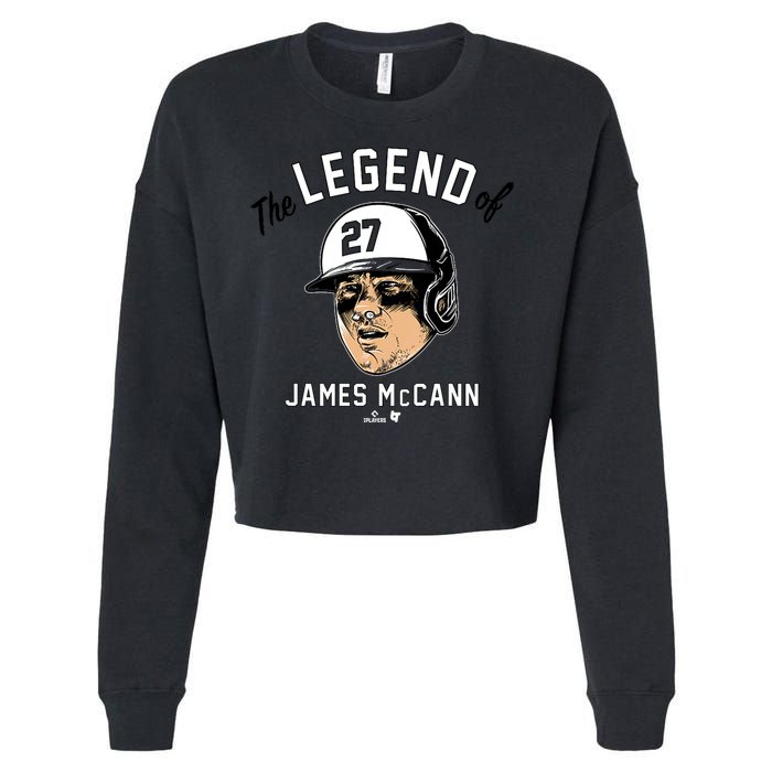 The Legend Of James Mccann Baltimore Baseball Cropped Pullover Crew