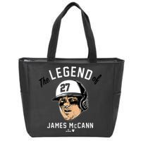 The Legend Of James Mccann Baltimore Baseball Zip Tote Bag