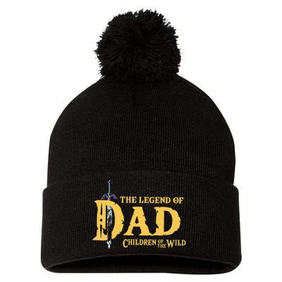 The Legend Of Dad Children Of The Wild Pom Pom 12in Knit Beanie