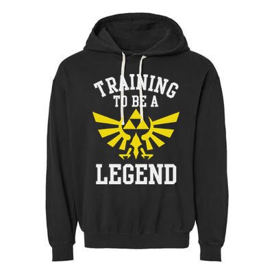 The Legend Of Hyrule Triforce Training To Be A Legend Garment-Dyed Fleece Hoodie