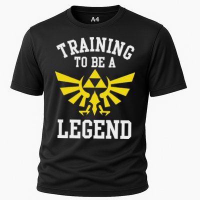 The Legend Of Hyrule Triforce Training To Be A Legend Cooling Performance Crew T-Shirt