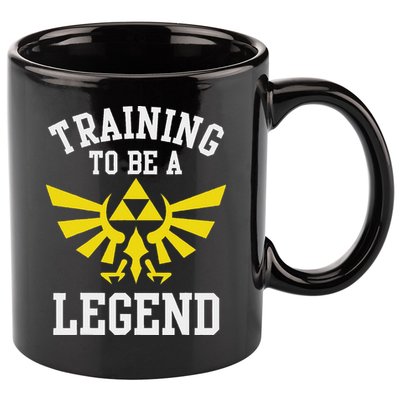 The Legend Of Hyrule Triforce Training To Be A Legend 11oz C Handle Ceramic Mug