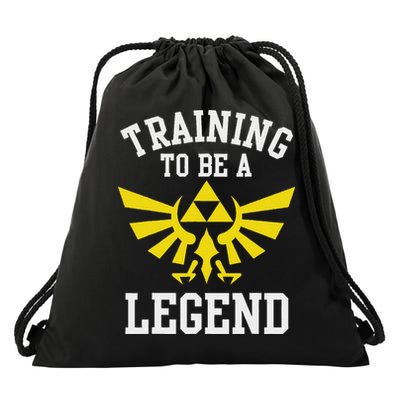 The Legend Of Hyrule Triforce Training To Be A Legend Drawstring Bag