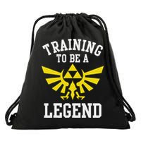 The Legend Of Hyrule Triforce Training To Be A Legend Drawstring Bag