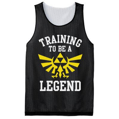 The Legend Of Hyrule Triforce Training To Be A Legend Mesh Reversible Basketball Jersey Tank