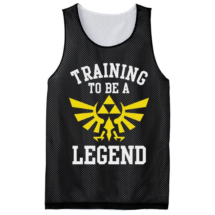 The Legend Of Hyrule Triforce Training To Be A Legend Mesh Reversible Basketball Jersey Tank