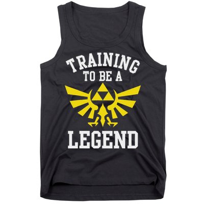 The Legend Of Hyrule Triforce Training To Be A Legend Tank Top