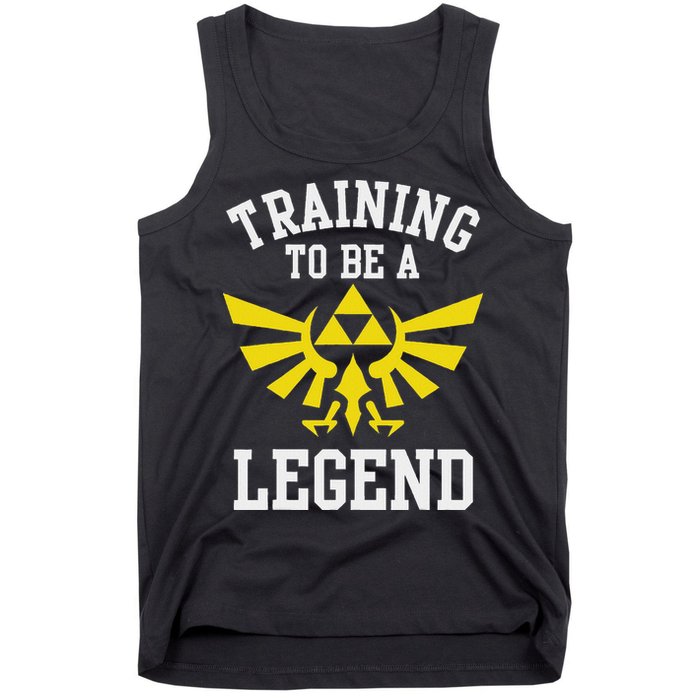 The Legend Of Hyrule Triforce Training To Be A Legend Tank Top