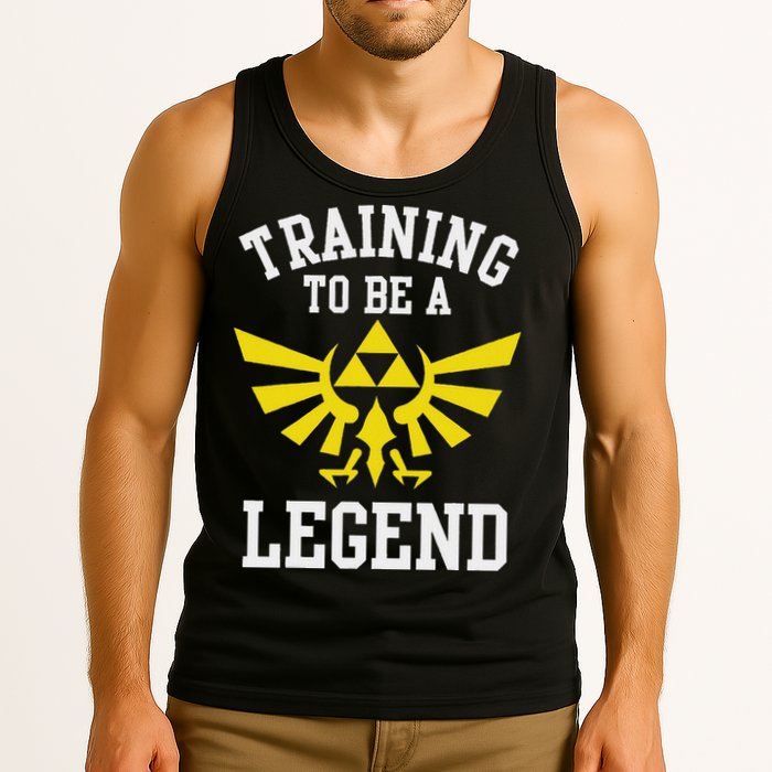 The Legend Of Hyrule Triforce Training To Be A Legend Tank Top