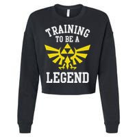 The Legend Of Hyrule Triforce Training To Be A Legend Cropped Pullover Crew