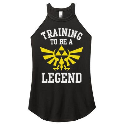 The Legend Of Hyrule Triforce Training To Be A Legend Women's Perfect Tri Rocker Tank