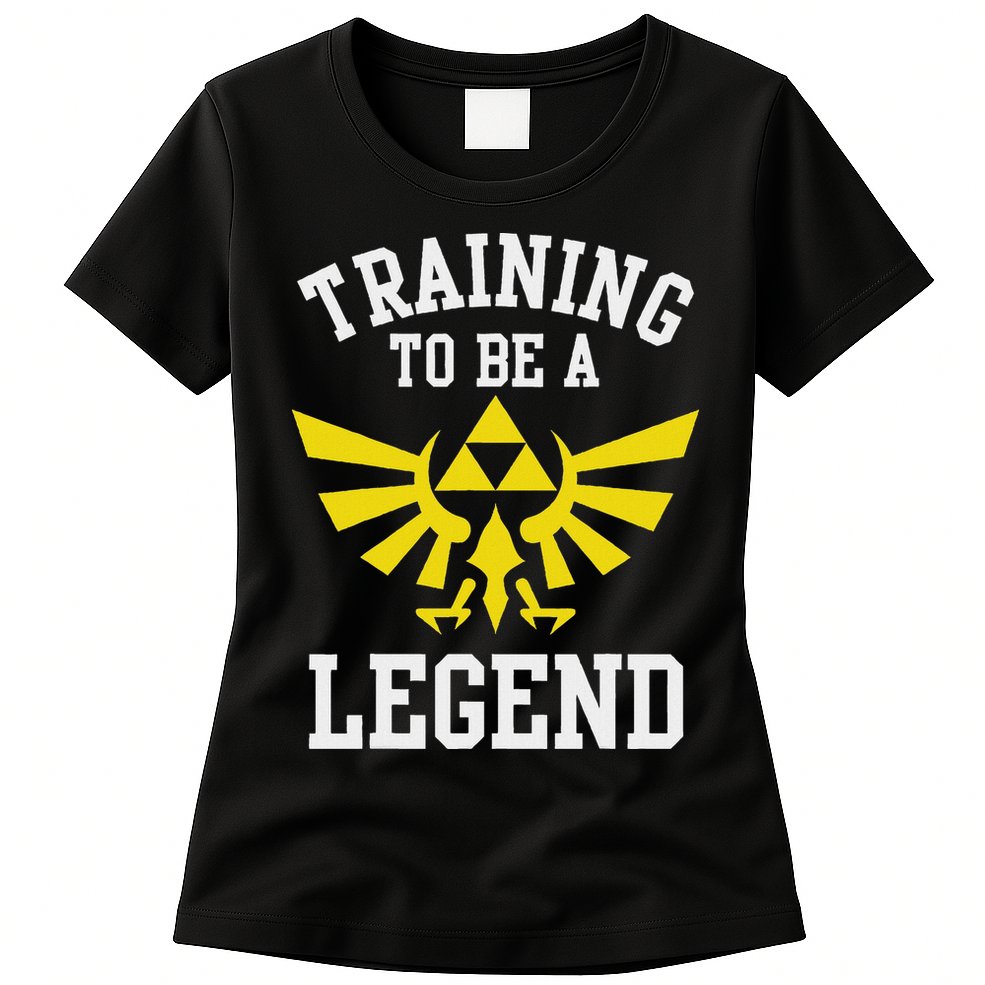 The Legend Of Hyrule Triforce Training To Be A Legend Womens T-Shirt