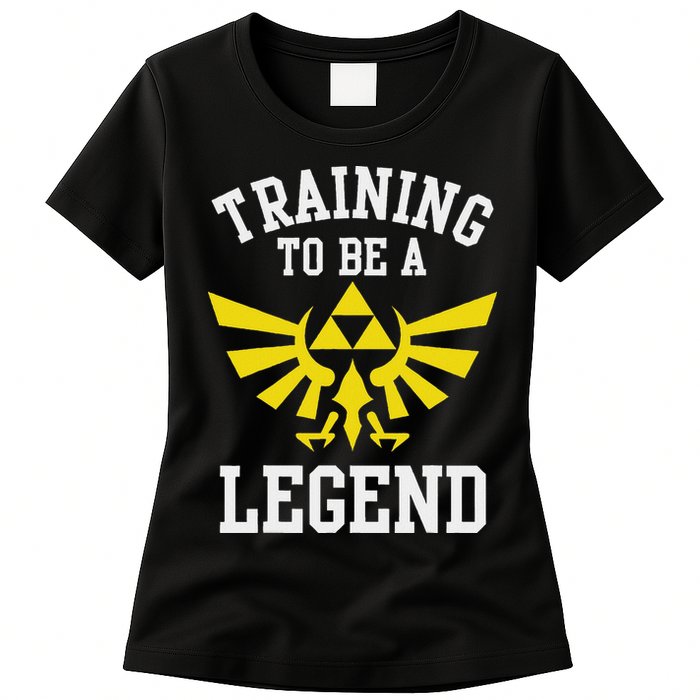 The Legend Of Hyrule Triforce Training To Be A Legend Womens T-Shirt