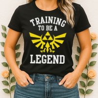 The Legend Of Hyrule Triforce Training To Be A Legend Womens T-Shirt