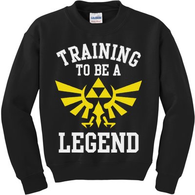 The Legend Of Hyrule Triforce Training To Be A Legend Kids Sweatshirt