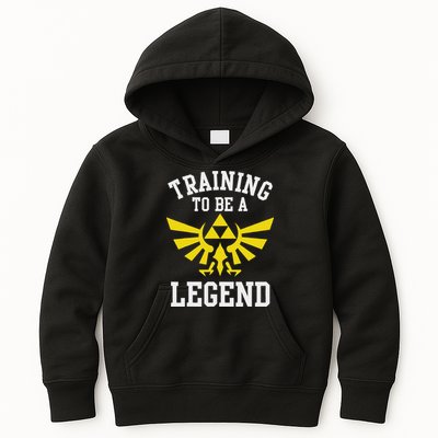 The Legend Of Hyrule Triforce Training To Be A Legend Kids Hoodie