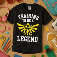 The Legend Of Hyrule Triforce Training To Be A Legend Kids T-Shirt