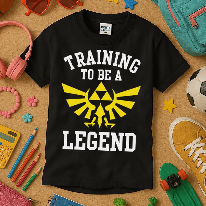The Legend Of Hyrule Triforce Training To Be A Legend Kids T-Shirt