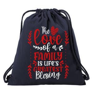 The Love Of A Family Is Life's Greatest Blessing Adoption Gift Drawstring Bag