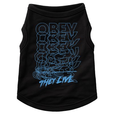 They Live Obey Outline Stack Doggie Tank