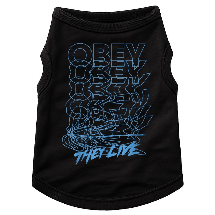 They Live Obey Outline Stack Doggie Tank