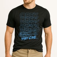 They Live Obey Outline Stack Performance Shirt