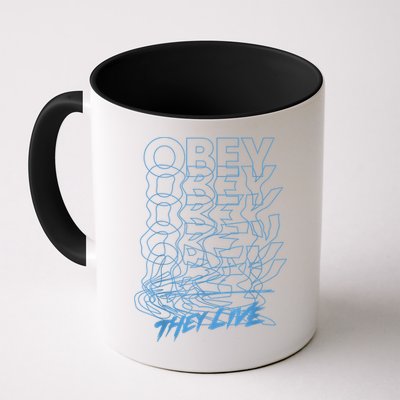 They Live Obey Outline Stack Mug