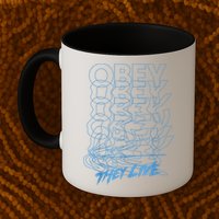 They Live Obey Outline Stack Mug