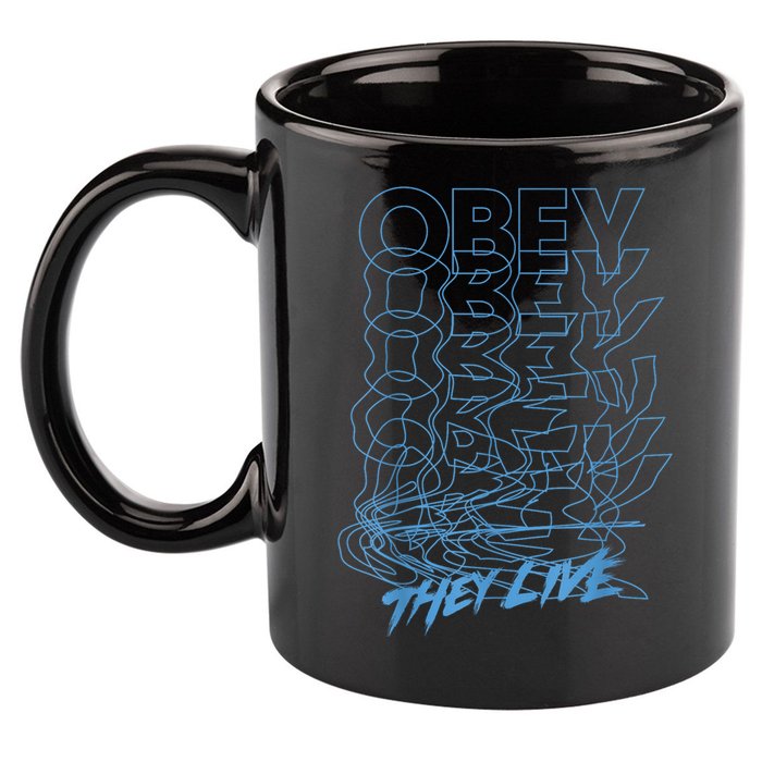 They Live Obey Outline Stack 11oz C Handle Ceramic Mug