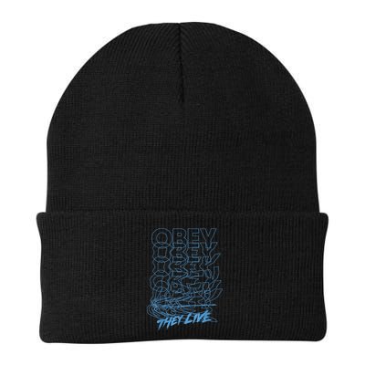 They Live Obey Outline Stack Beanie
