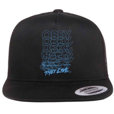 They Live Obey Outline Stack Flatbill Hat