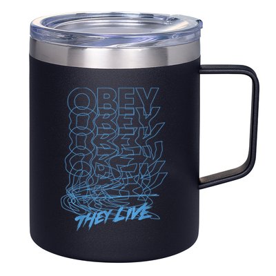 They Live Obey Outline Stack 12oz Stainless Steel Coffee Mug