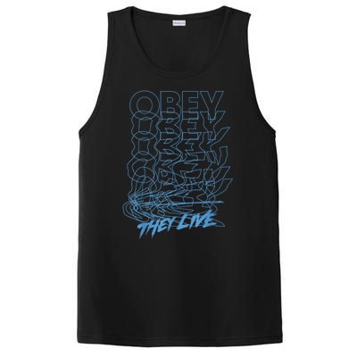 They Live Obey Outline Stack PosiCharge Competitor Tank