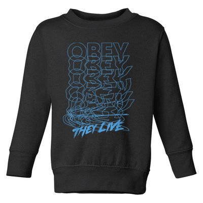 They Live Obey Outline Stack Toddler Sweatshirt