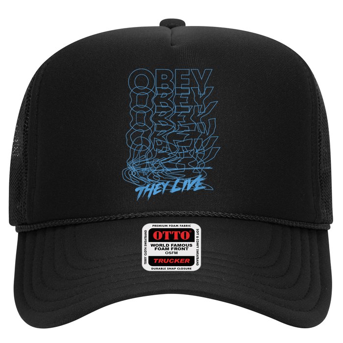 They Live Obey Outline Stack Hat