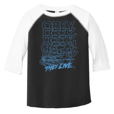 They Live Obey Outline Stack Toddler Fine Jersey T-Shirt