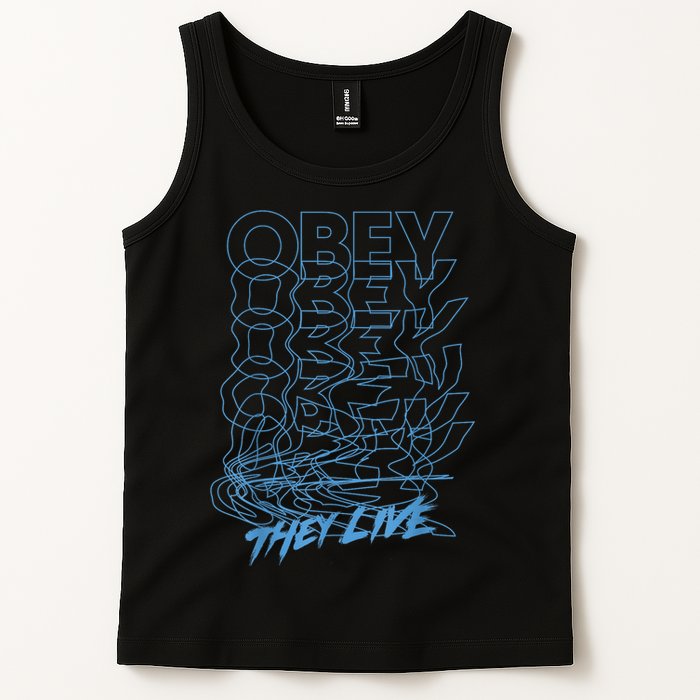 They Live Obey Outline Stack Tank Top