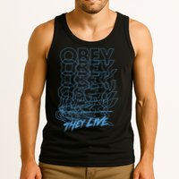 They Live Obey Outline Stack Tank Top