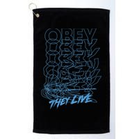 They Live Obey Outline Stack Golf Towel