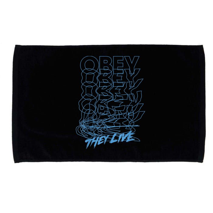They Live Obey Outline Stack Microfiber Hand Towel