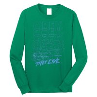 They Live Obey Outline Stack Long Sleeve Shirt