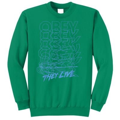 They Live Obey Outline Stack Sweatshirt