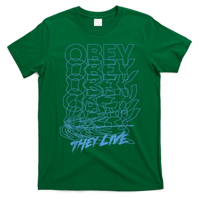 They Live Obey Outline Stack T-Shirt