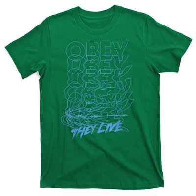 They Live Obey Outline Stack T-Shirt